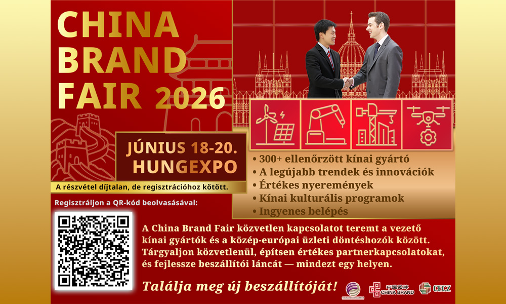 Kínai üzleti és beszállítói lehetőségek a HUNGEXPO-n, 2026.06.18-20. Kínai üzleti és beszállítói lehetőségek a HUNGEXPO-n, 2026.06.18-20.