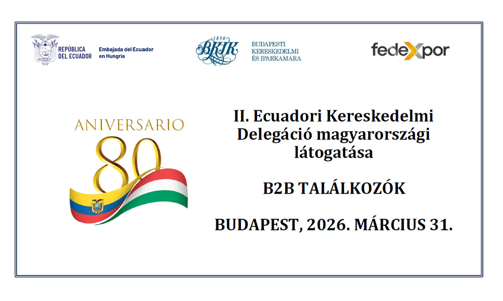 Ecuadori élelmiszeripari delegáció kamarai látogatása - Budapest, 2026.03.26. Ecuadori élelmiszeripari delegáció kamarai látogatása - Budapest, 2026.03.26.